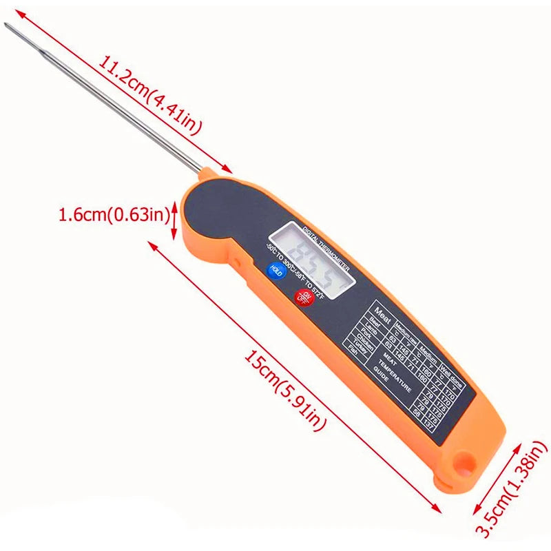 Meat Thermometer | Foldable Probe | Digital | One Size