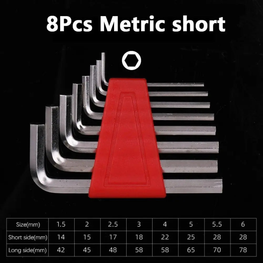 5/8/11 PCS Mini Portable Allen Wrench Metric Wrench Inch Wrench Easy To Carry L Wrench Size Allen Key Short Arm Tool Set from PriceLows™