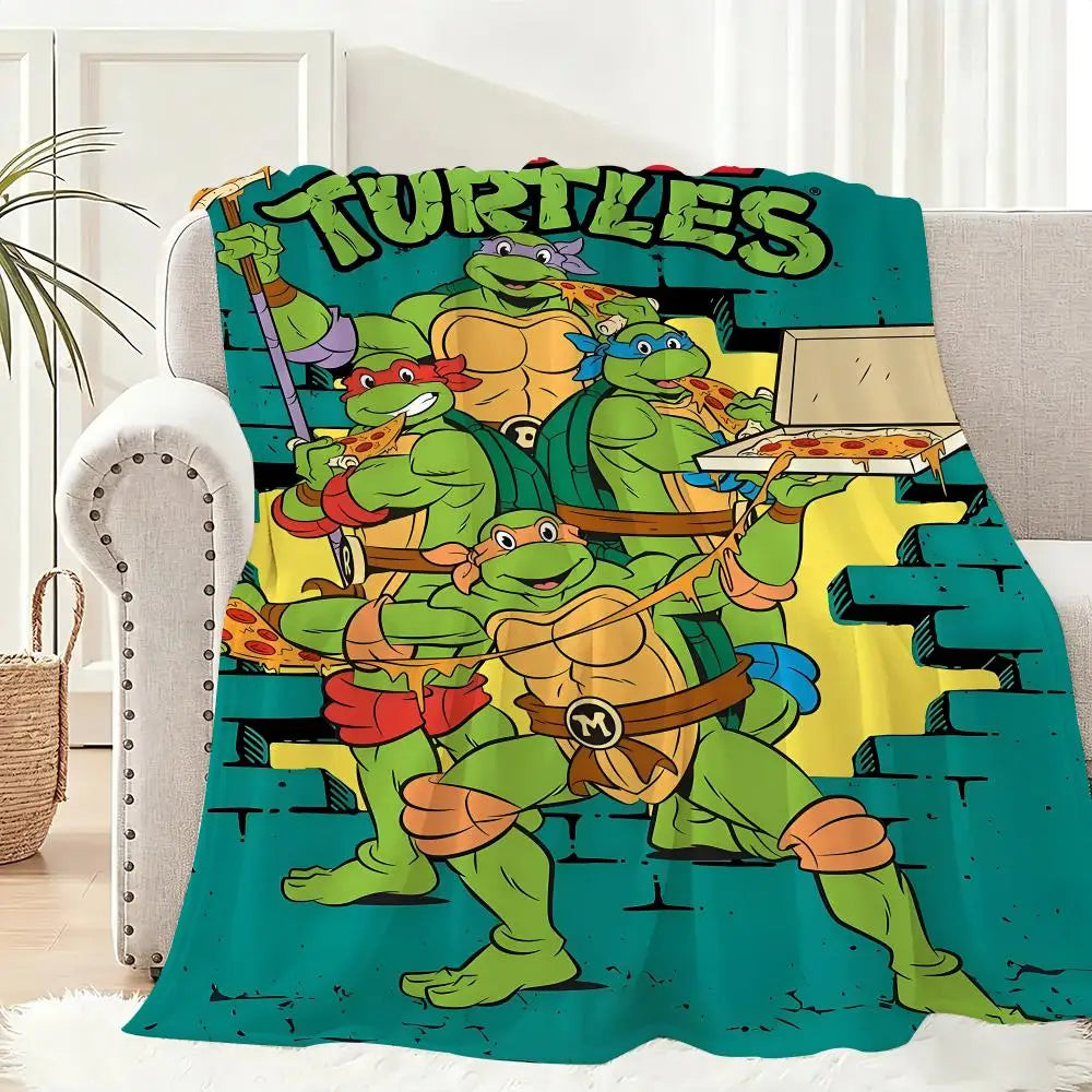 Mutant And Ninja Turtles Throw Blanket | Lightweight 240g | Polyester | One Size