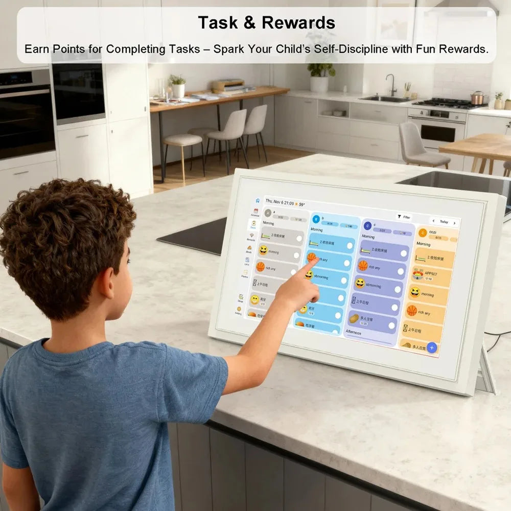 Smart Digital Photo Frame | 10.1 Inch Touch Screen | Auto Rotate