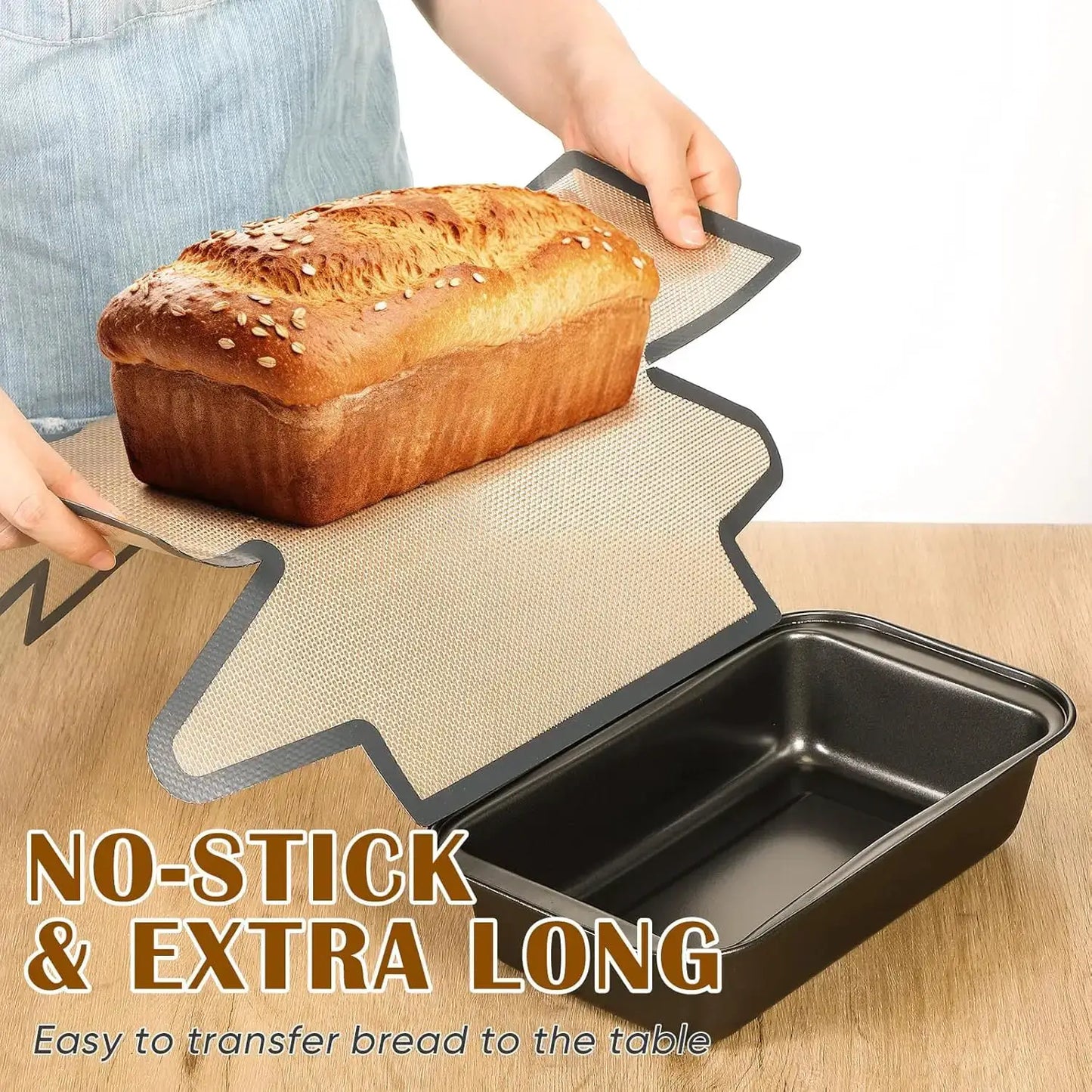 Silicone Bread Pan Liners | Extra Thick | Non Slip | 1 Piece