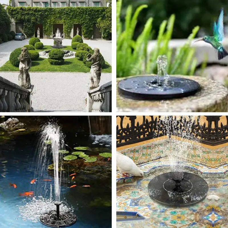 Mini Solar Water Fountain Pool Pond Waterfall Fountain Garden Decoration Outdoor Bird Bath Solar Powered Fountain Floating Water from PriceLows™