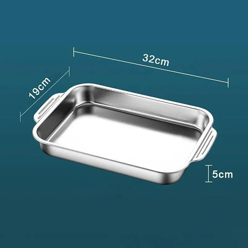 Baking Pan | Stainless Steel | Oven Safe With Sealed Lid | Dishwasher Safe
