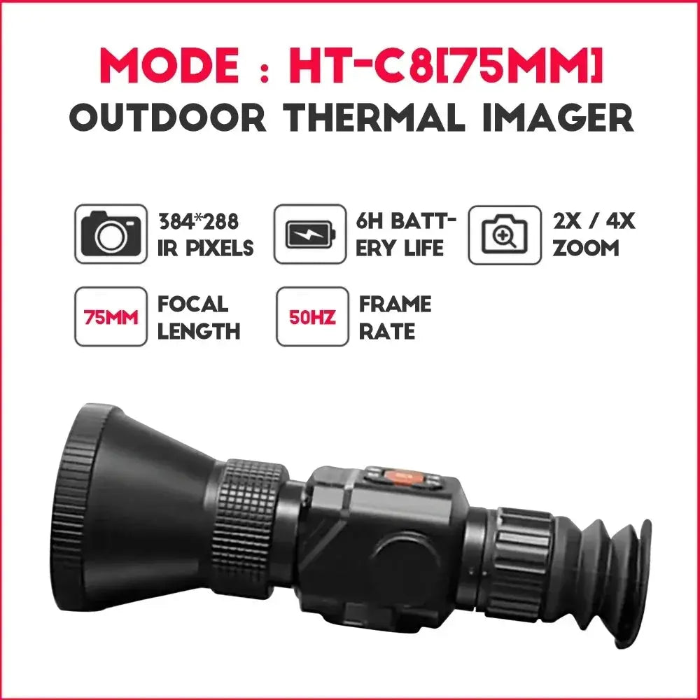 Hot Selling Thermal Monocular HT-C8 35mm Lens Hunting Thermal Imaging Telescope, with Night Vision Monocular GR225 HT-A7 from PriceLows™