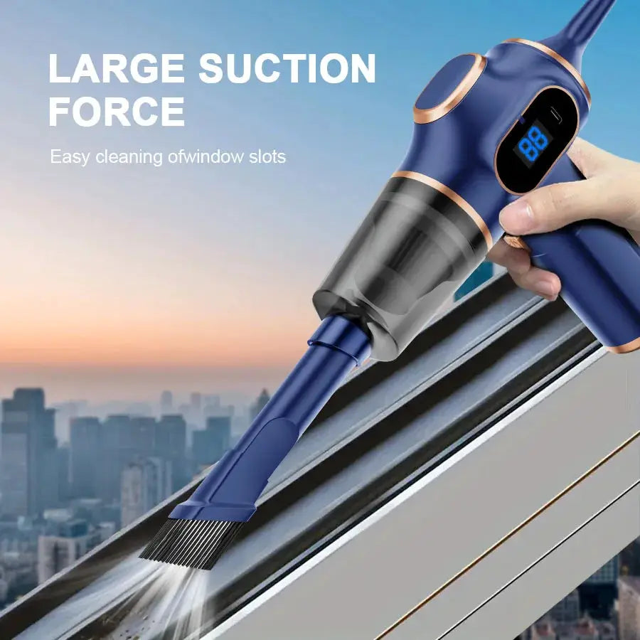 Wireless Car Vacuum Cleaner | Bagless System | HEPA Filter | Compact