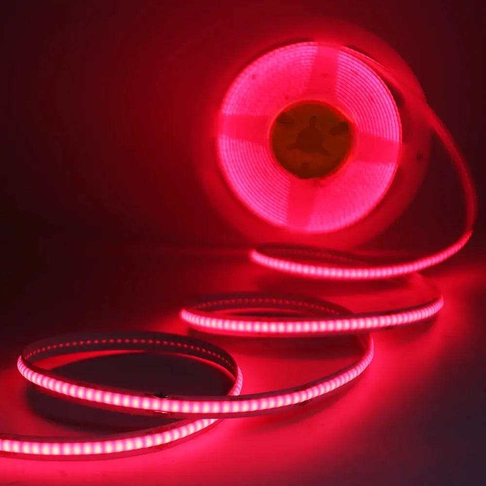 Battery Powered 5V 8mm COB LED Strip Light with Motion Sensor 320LEDs/M DIY Backlight White Red Blue Green Pink Night Light from PriceLows™