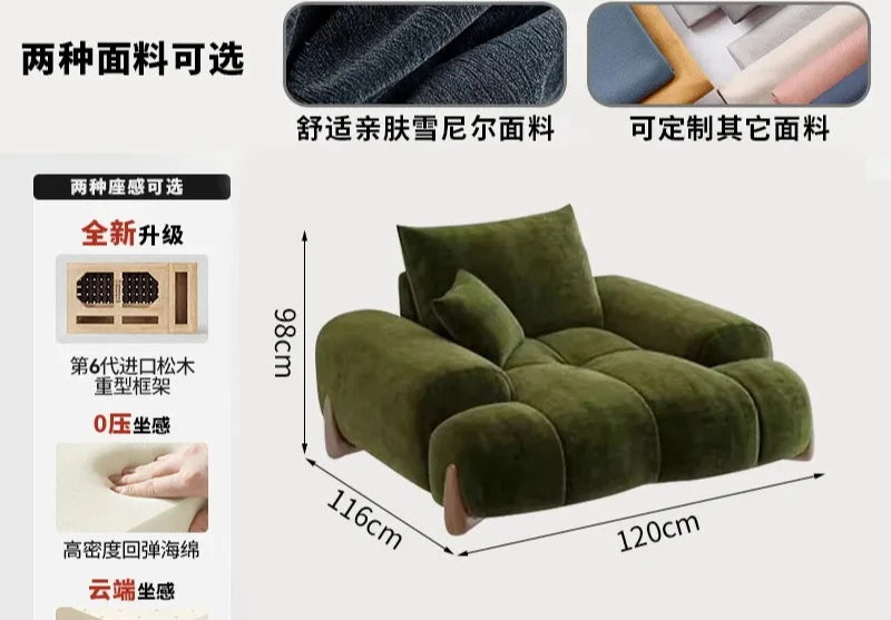 Sofa | Four-Seater | Retro Modern Scandinavian Style | Unavailable