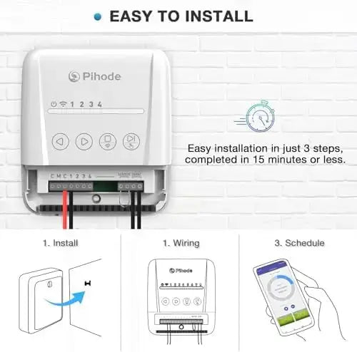 4-Zone Smart Sprinkler Controller with Weather Intelligence & App Control – Save Water, Rain Skip from PriceLows™