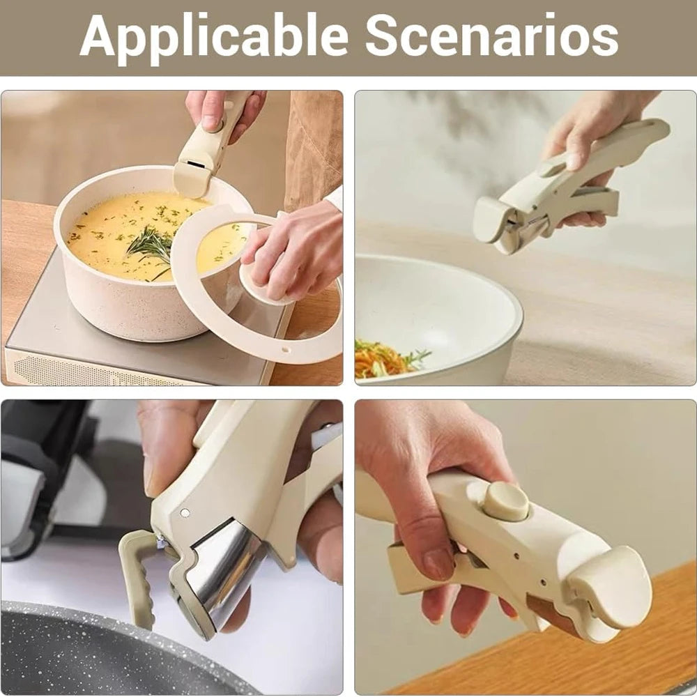Removable Pan Handle | Nonstick | Detachable | Universal Pots Compatible