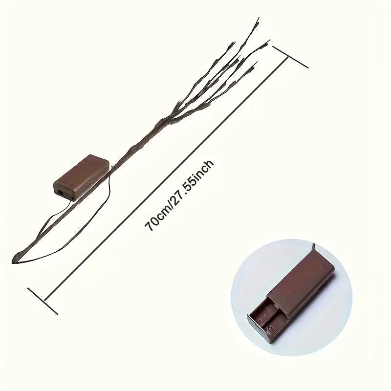 1Pcs LED Tree Branch Light Battery Powered Operated Bendable Twig Branch Lights for Party Coffee Store Festivals Home Decoration from PriceLows™