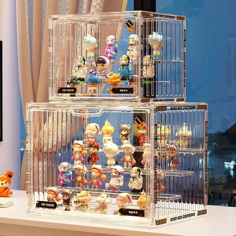 Three Layer Acrylic Display Rack Transparent Showcase Handmade Anime Car Model Blind Box Storage Box Jewelry Sorting Box from PriceLows™