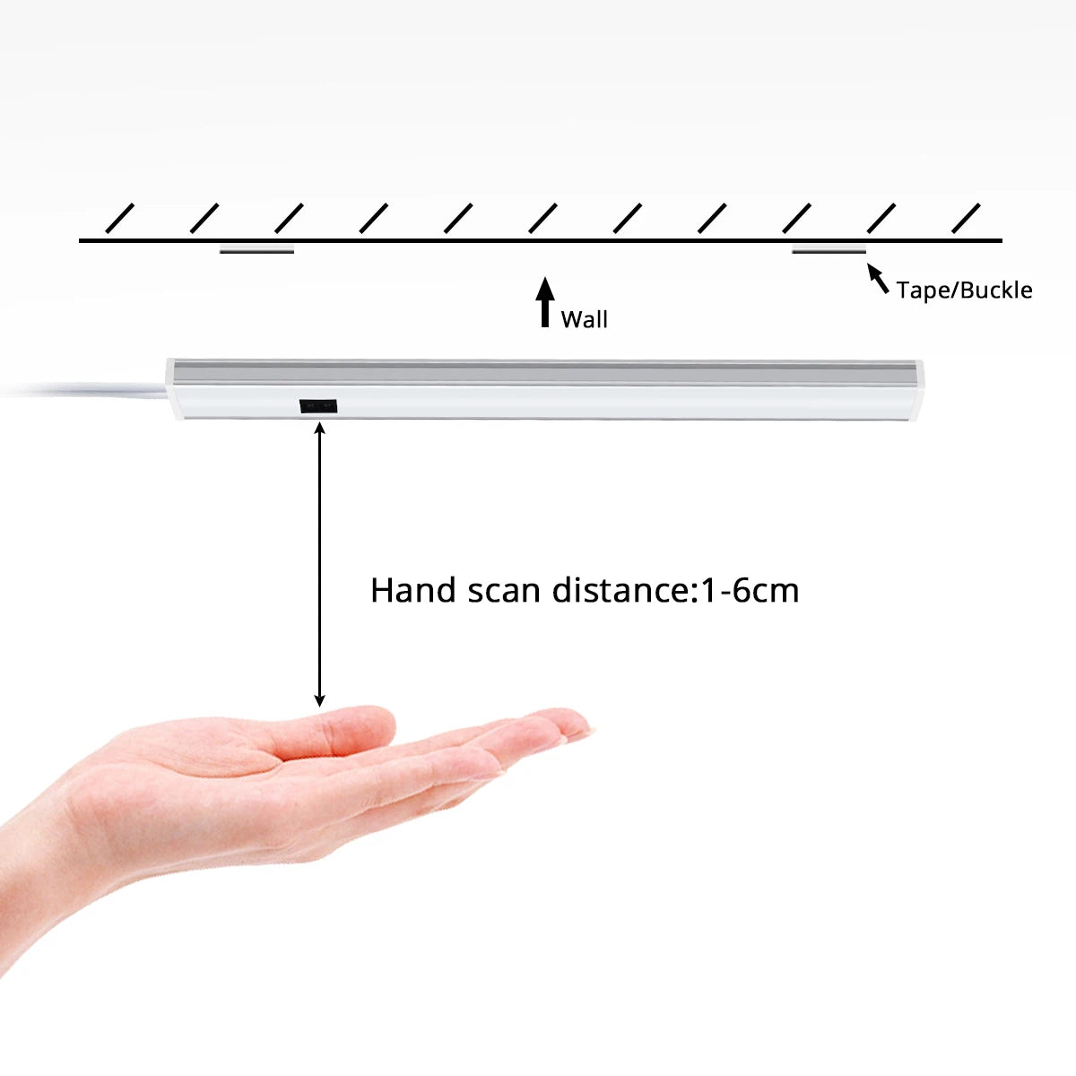 LED Bar Light | Motion Sensor USB 5V | Aluminium Profile | 30/40/50cm