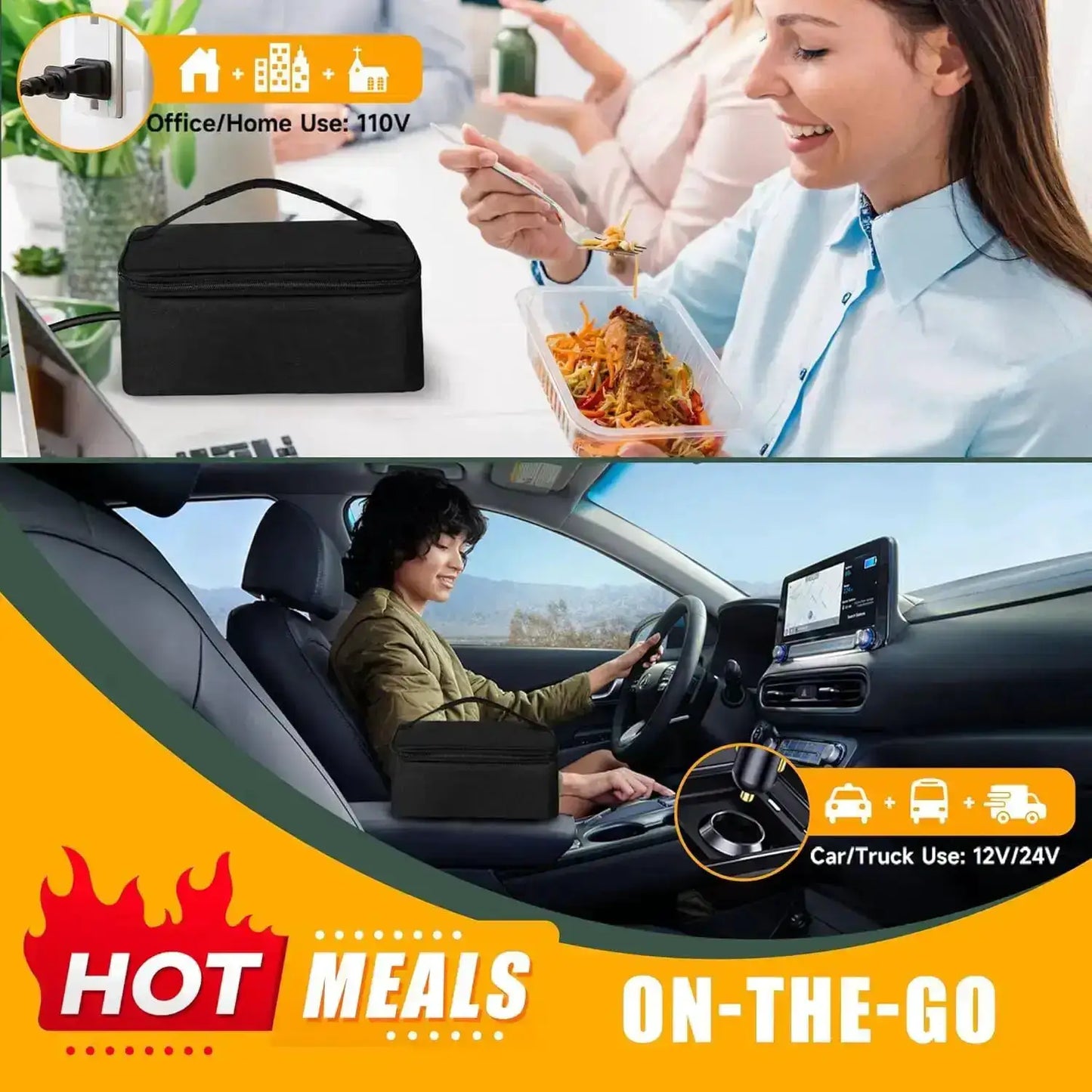 2026 New Portable Oven 100W Food Heater, Adult Electric Lunch Box Food Heater from PriceLows™