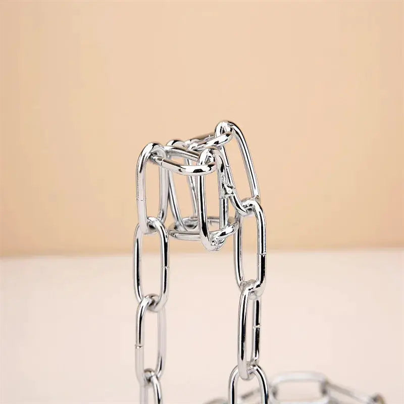 Creative Wine Display Stand Iron Chain Wine Bottle Holder Home Decorations Table Decor Wine Cabinet Storage Rack from PriceLows™