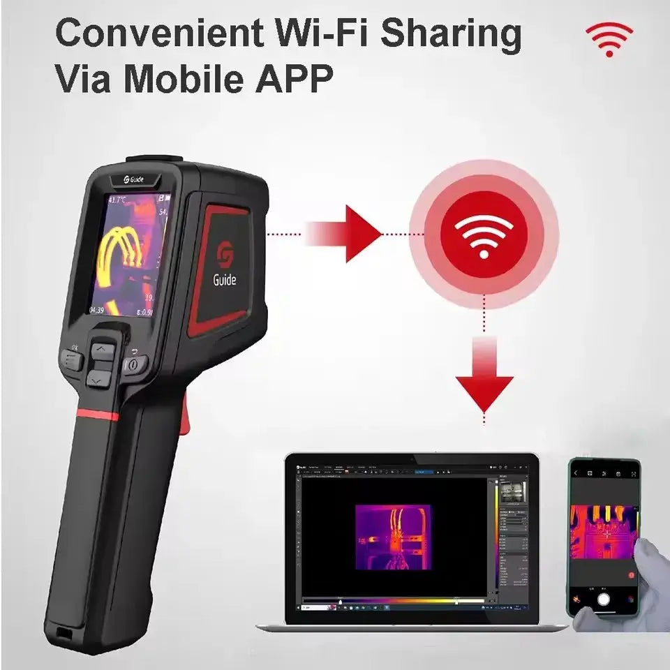Guide 256*192 Thermal Camera 512X384 Super IR Thermal Imager PC Projection Analysis IR Temperature Inspection Repair Tools from PriceLows™