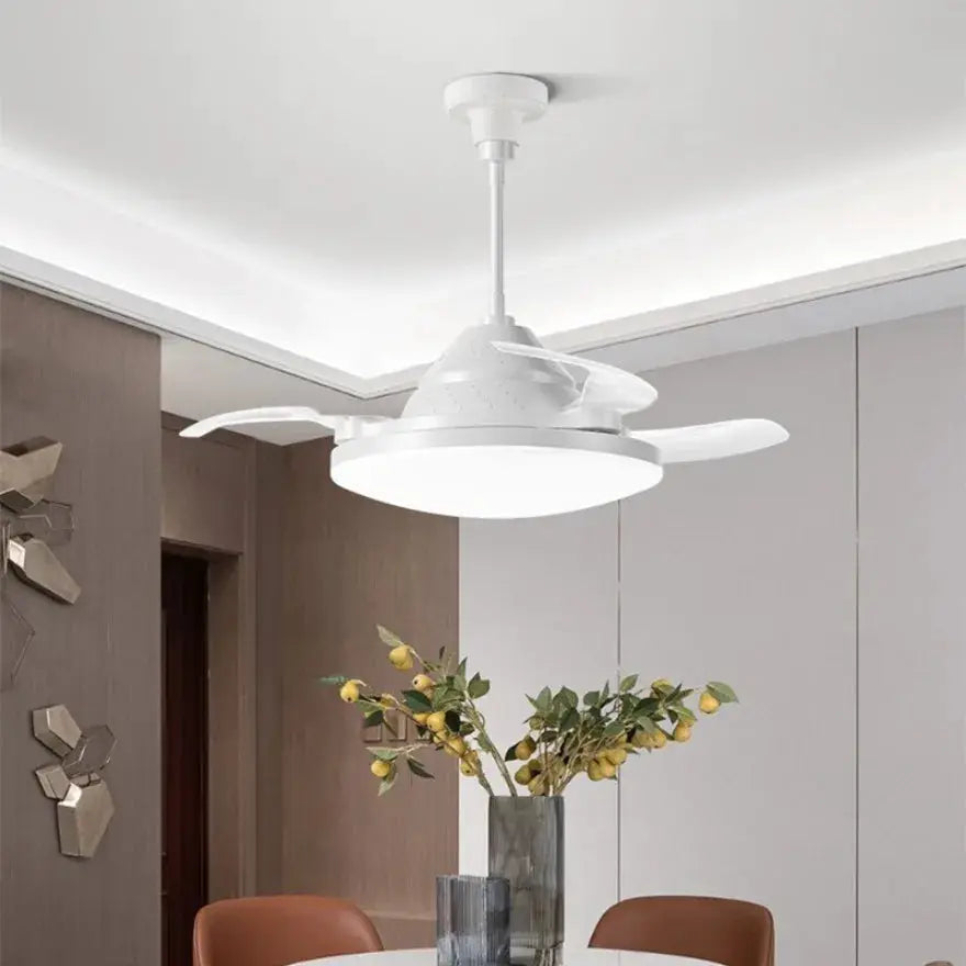 Invisible Ceiling Fan | With Light | E27 Base | Retractable Blades
