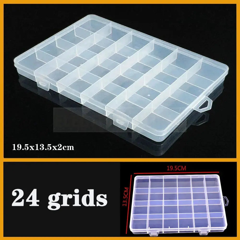 Transparent Plastic box Screw Compartment Box Jewelry Earring Display Case Container Clear Terminal Organizer Tool Storage boxes from PriceLows™