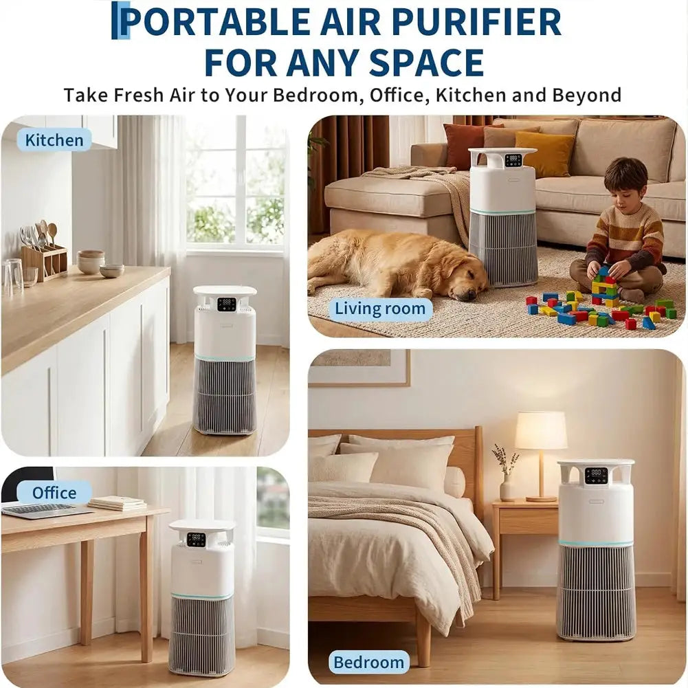 Acekool Air Purifier | H13 HEPA Filter | Smart WiFi App | Large Room Coverage