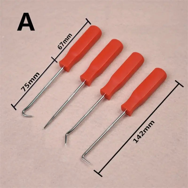 4Pcs Car Auto Vehicle Oil Seal Screwdrivers Set O Ring Removal Tool Gasket Puller Long Remover Tool Set Auto Car Pick and Hook from PriceLows™