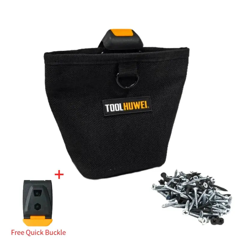 TOOLHUWEI Nails Pouch Large-Capacity Durable Waist Bag Nails & Screws Toolkit Waterproof Multifunctional Tools Package Storage from PriceLows™