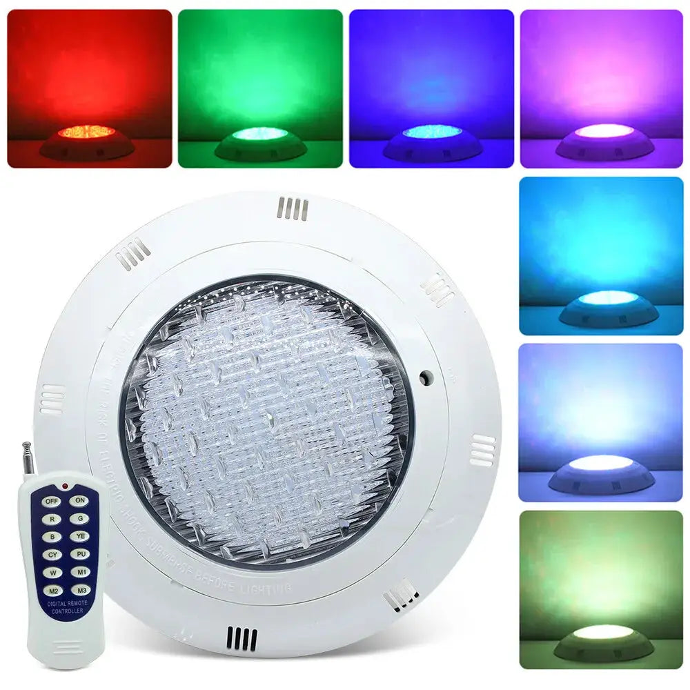 Pool Light 12V 36W Submersible Led Pool Light 7 Colors Changing Underwater RGB LED Pool Light IP68 Waterproof with Remote from PriceLows™