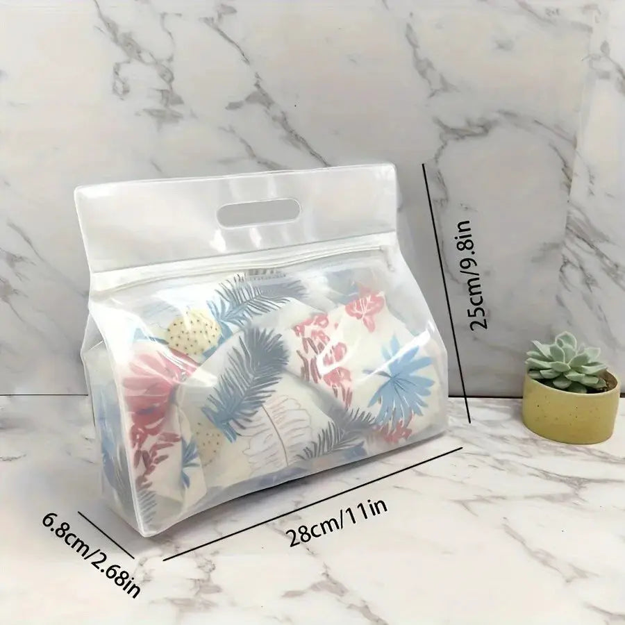 Portable EVA Waterproof Organizer Bag Swimming Bag Zipper Design Toiletry Makeup Bag for Wet Dry Separation Beach Storage from PriceLows™