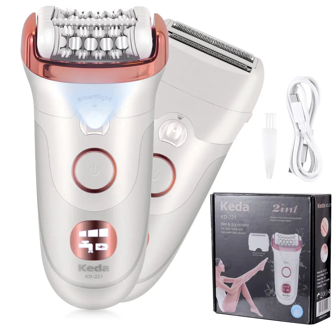 Hatteker Electric Hair Remover | 90 Min Battery | Reusable Wet Use | Rechargeable Roller