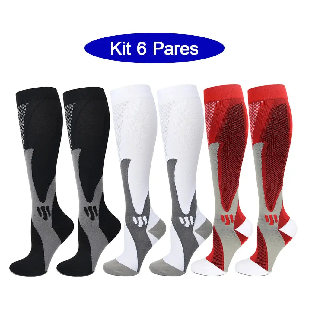Compression Socks | 20-30mmHg | 6 Pairs | EU 35-45