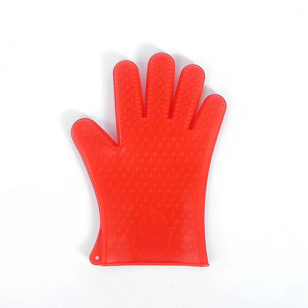 Silicone Oven Gloves | Heat Resistant | Full Finger | One Size
