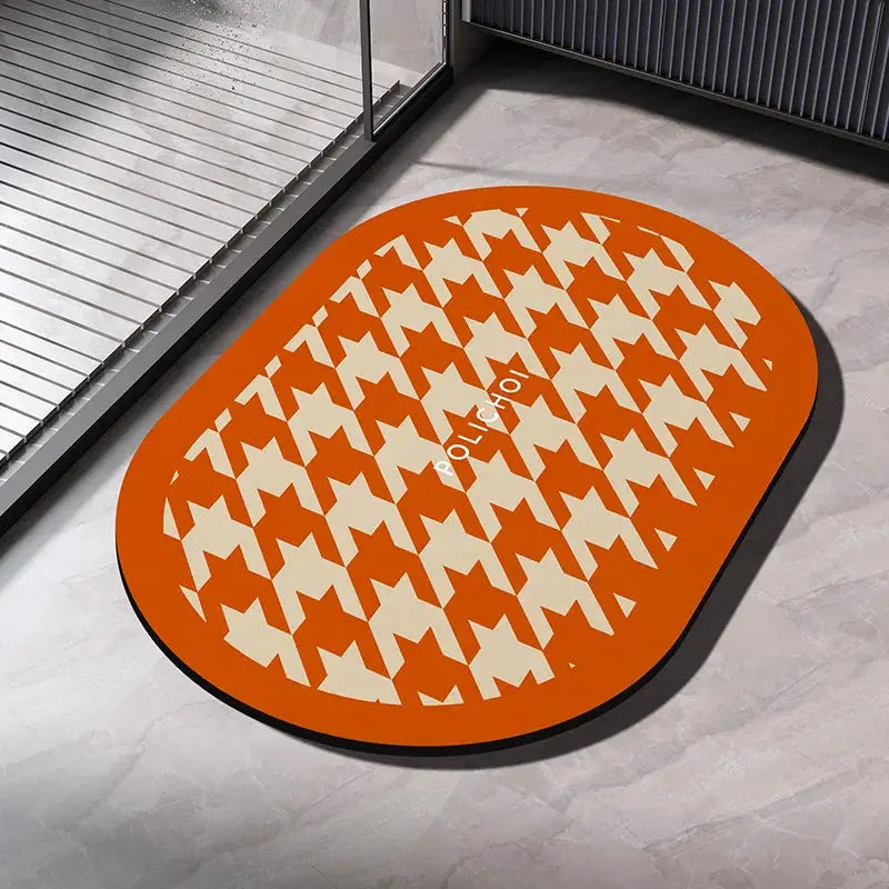Diatomaceous Earth Bath Mat Bathroom Rug Absorbent Non-slip Floor Foot Mats Quick Dry Shower Carpet Toilet Pad Doormat Washable from PriceLows™