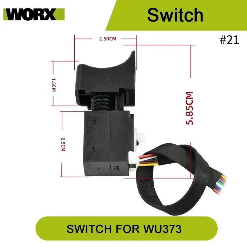Orginal new Switch Driver motor reducer casing toothed wheel shell chuck parts for WORX WU373 Electric screwdriver from PriceLows™