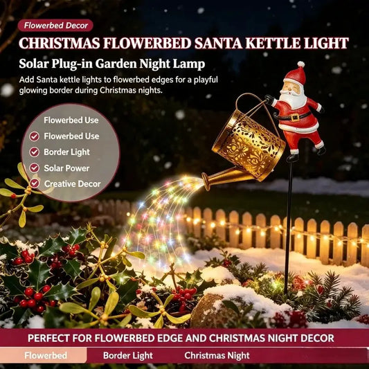 Solar Ground Lamp | Waterproof | Christmas Santa | LED Bulbs