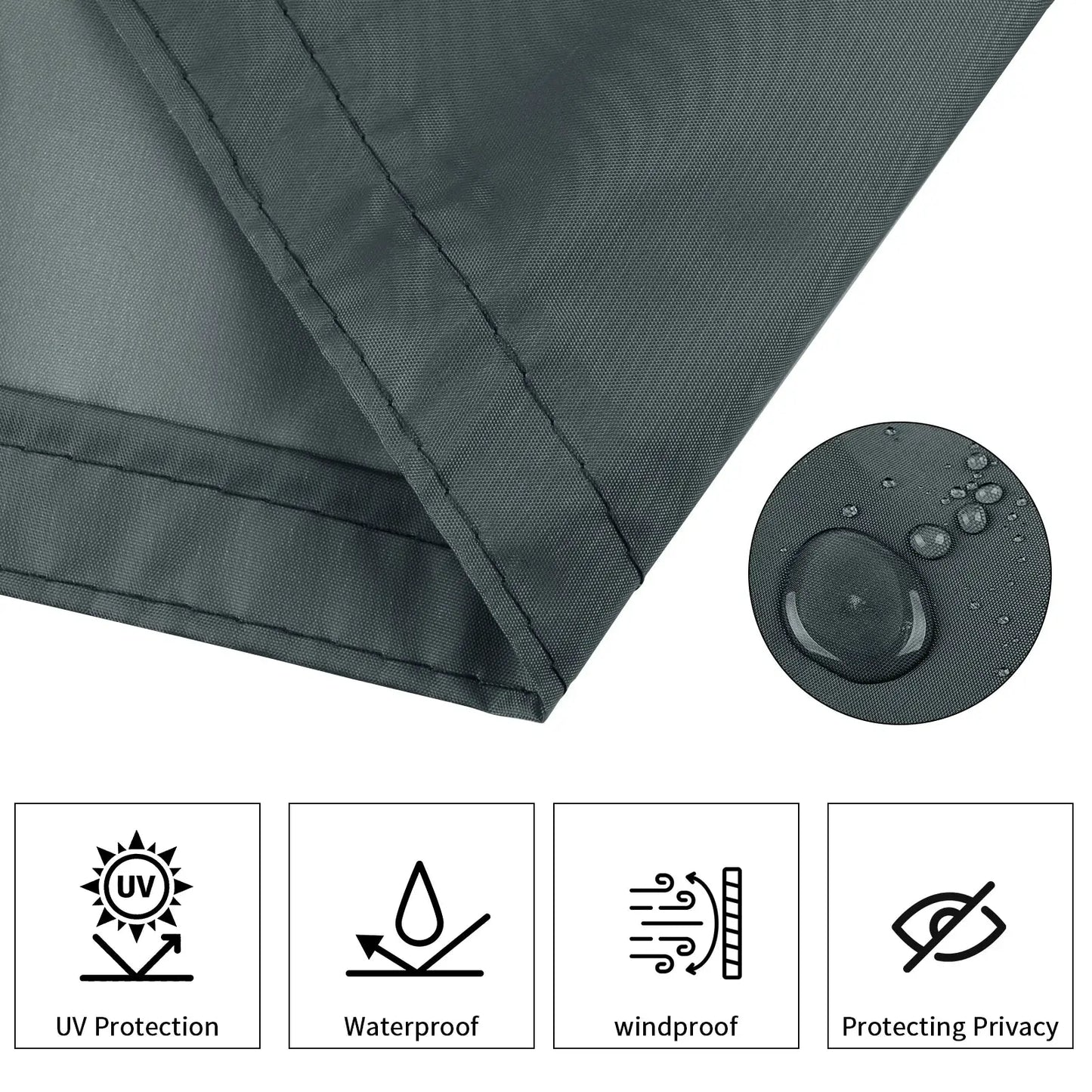 Balcony Privacy Screen | 95% Shade Rate | Waterproof Polyester | Multiple Sizes