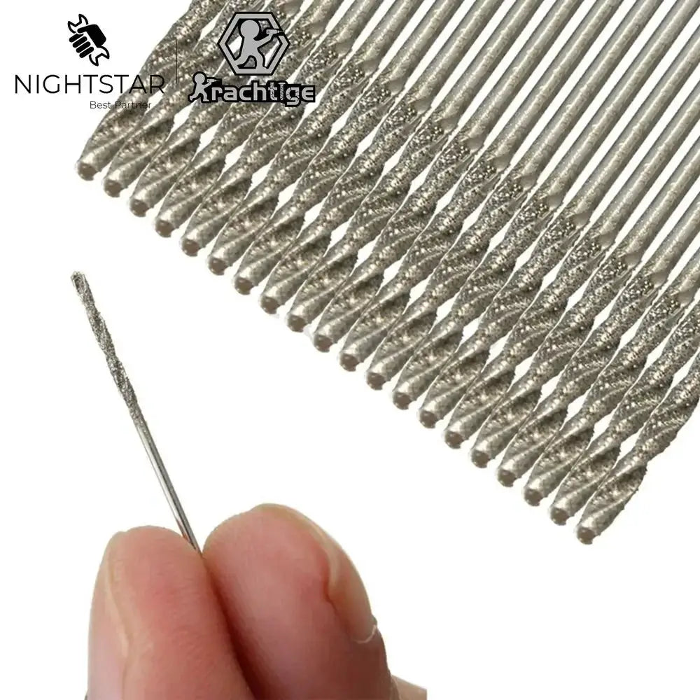 10Pcs 1mm 2mm 3mm 4mm Diamond Coated HSS Tipped Solid Bits Drill Twist Drills Bit Hole Saw for Jade Processing Tools from PriceLows™