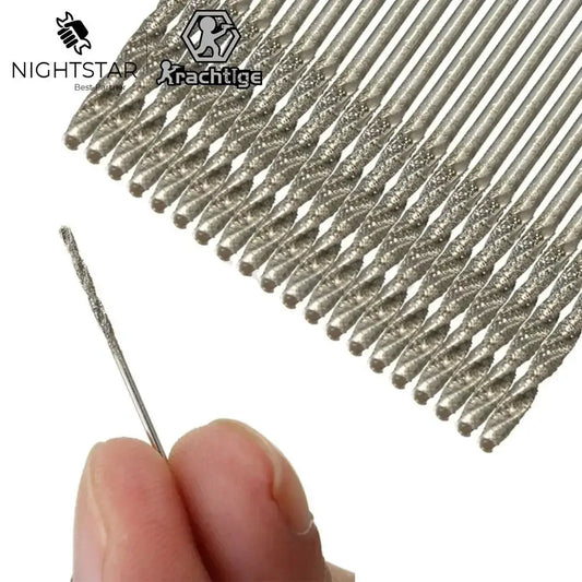 10Pcs 1mm 2mm 3mm 4mm Diamond Coated HSS Tipped Solid Bits Drill Twist Drills Bit Hole Saw for Jade Processing Tools from PriceLows™