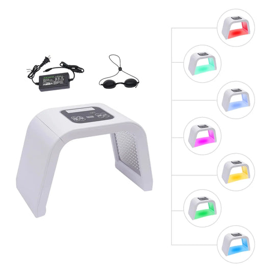 7 Color LED Light Therapy for Face, 7 in 1 Beauty Equipment for Skin Care at Home LED Mask Professional for SPA, AC100V-240V from PriceLows™