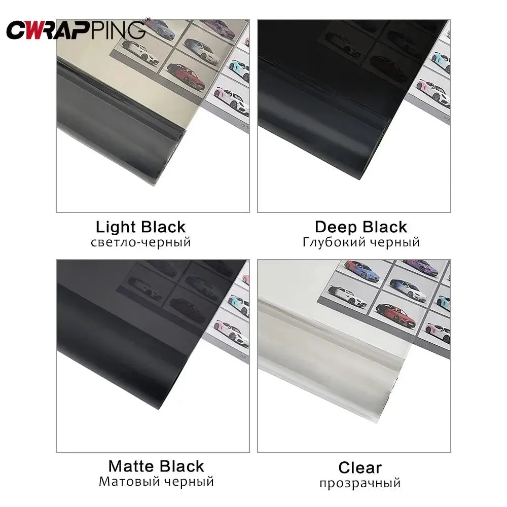 40cm Car Headlight Taillight Smoke Black PVC Films Tint Headlight Taillight Wrap Cover Sticker for Motorcycle Car Accessories from PriceLows™