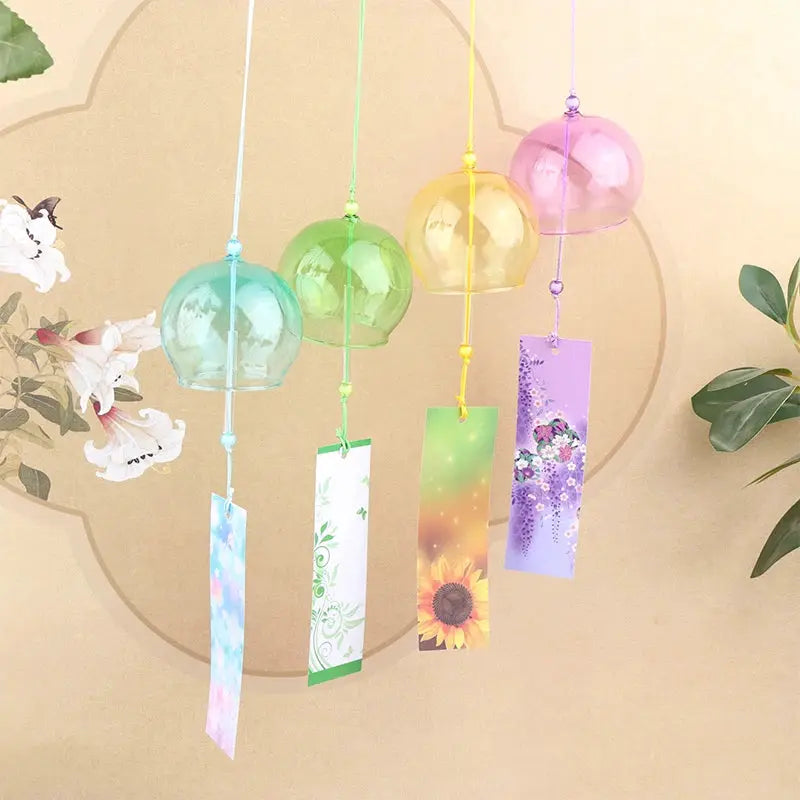1Pc Wind Bells New Handmade Glass Wind Chime Birthday Gift Christmas Gift Home Decors Wind Chimes Japanese Style from PriceLows™
