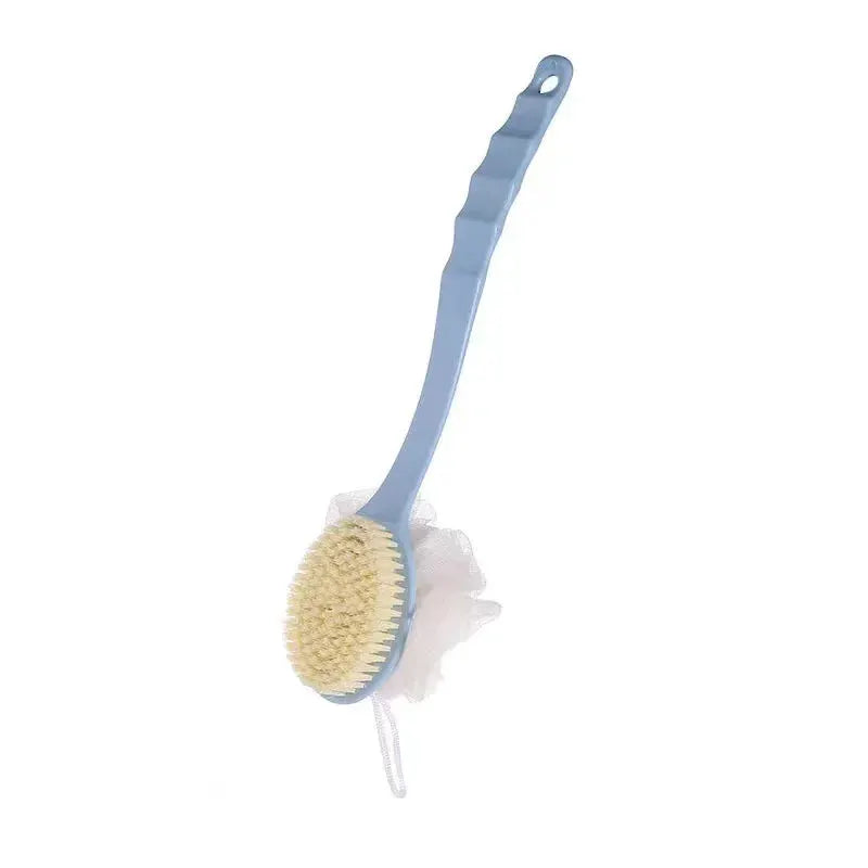 Bath Brush | 2-In-1 Back And Body | Soft Exfoliating Bristles | Long-Handled