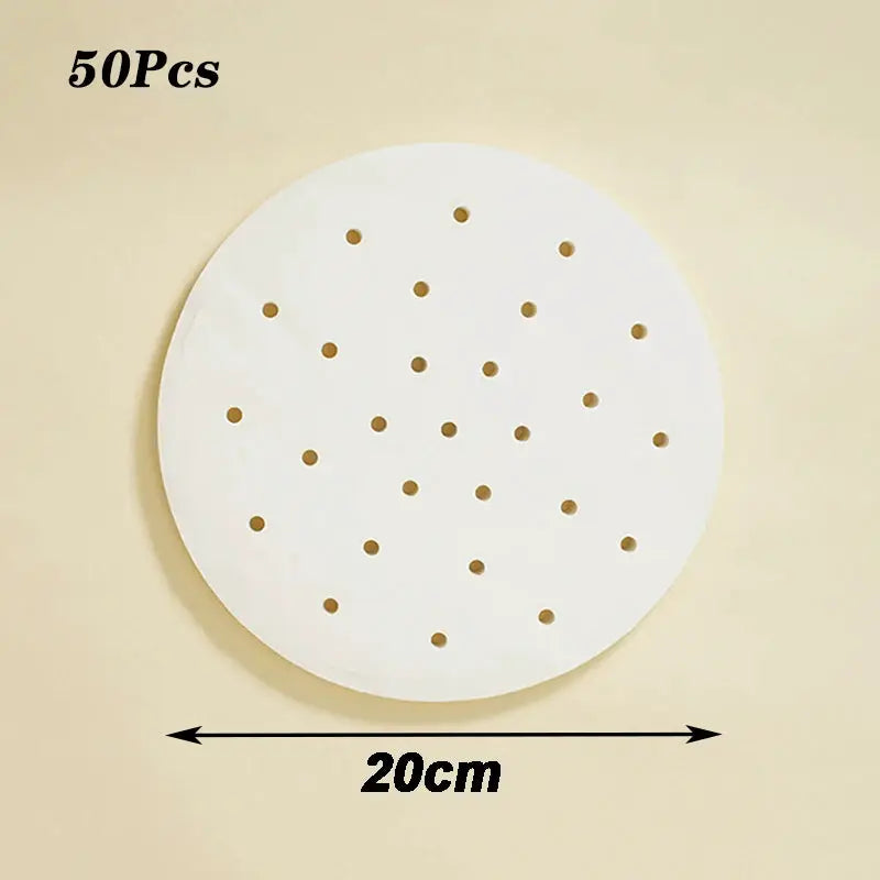 Bamboo Steamer Papers | Disposable | Non-Stick Liners | 50/100 Pcs