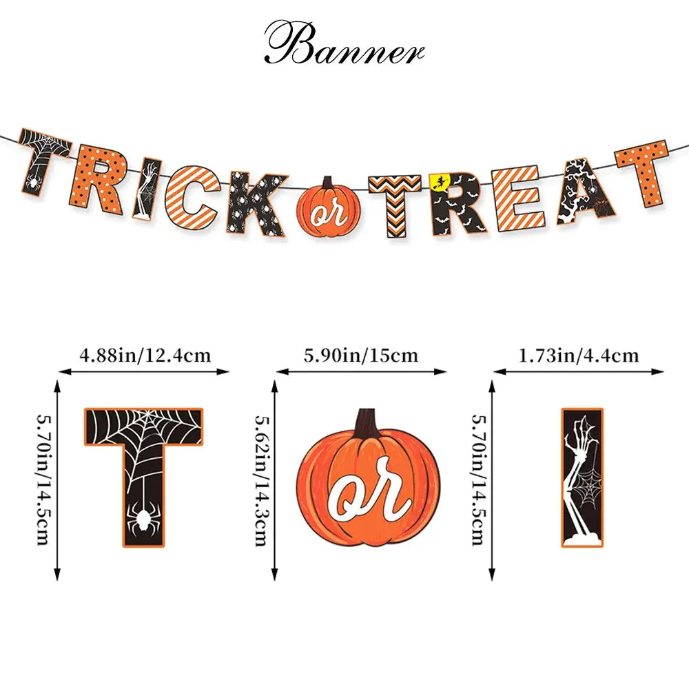 Halloween Decor Set | Paper Material | Hanging Items | Assorted Designs