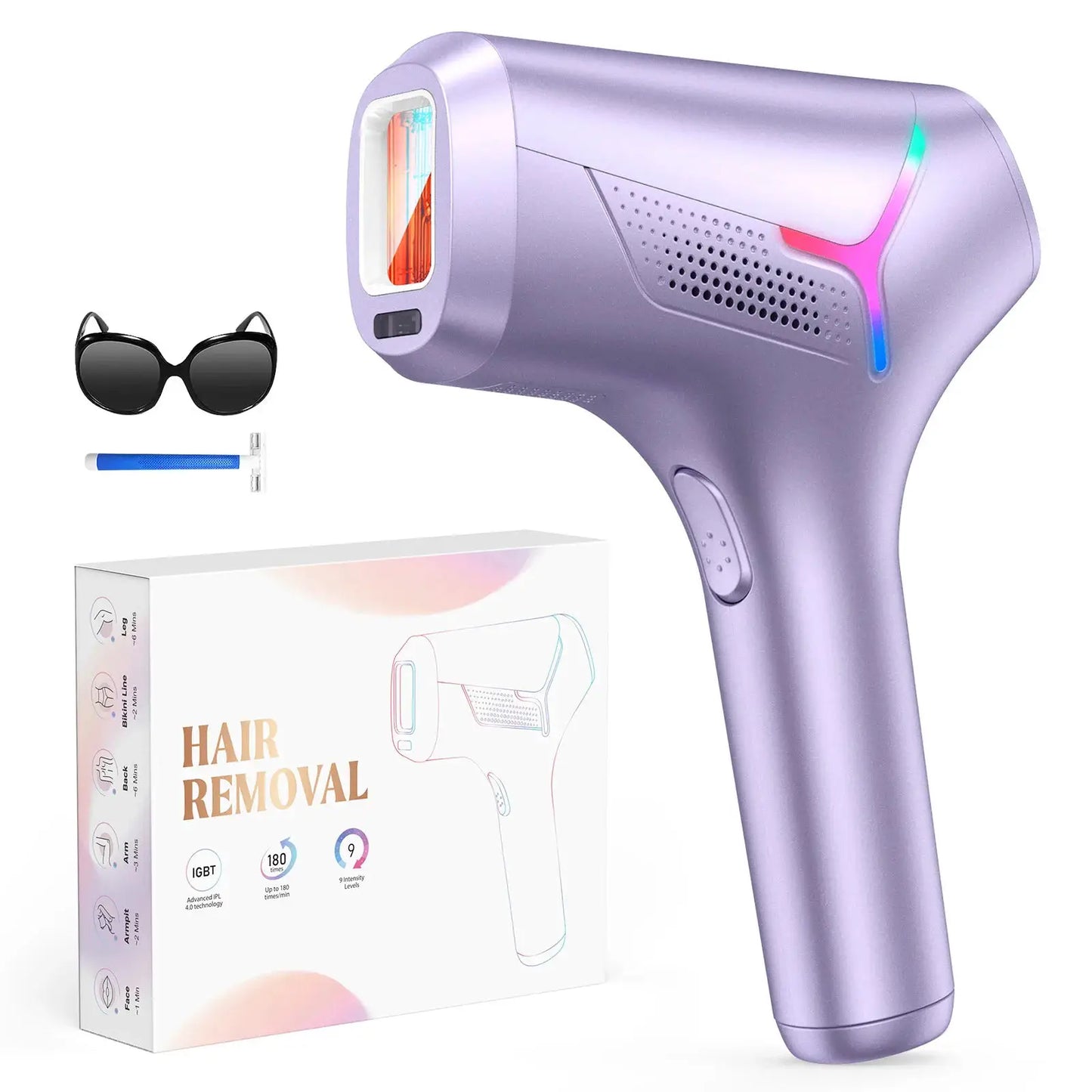 Totmizby IPL Hair Removal | 990,000 Flashes | Body and Face | Painless Permanent