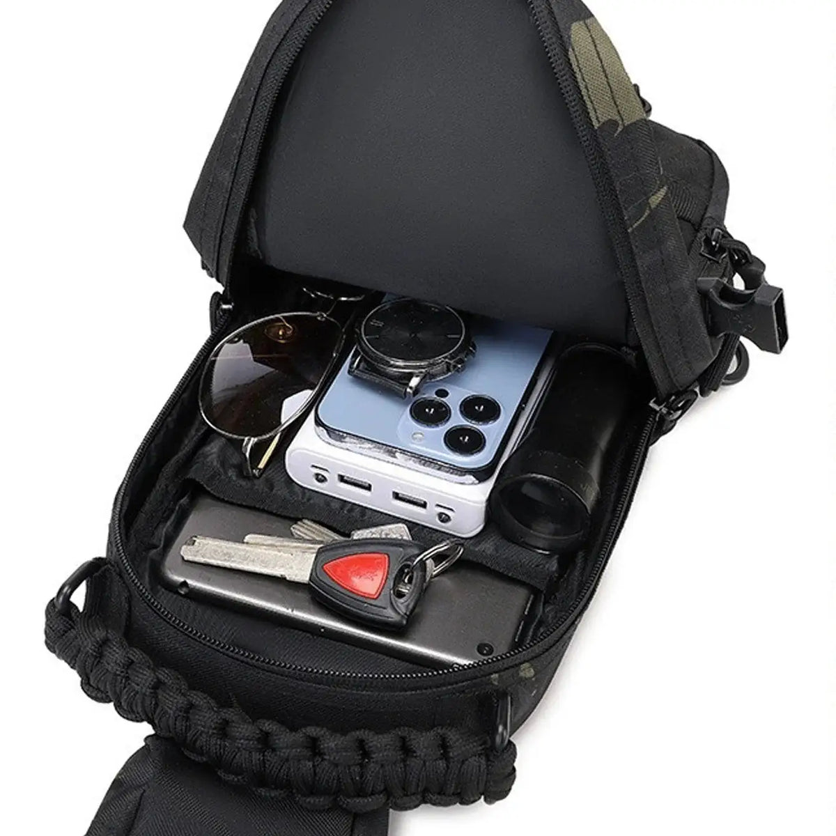 Crossbody Chest Bag | Molle Expandable | Polyester | Adjustable Fit