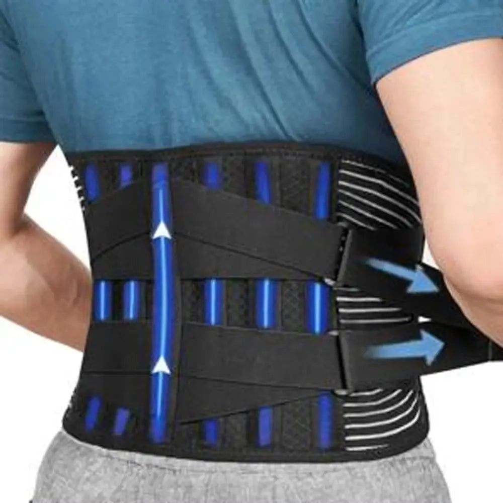 Back Brace | Adjustable Lumbar Support | Waist Belt | Knit Sweat Trainer