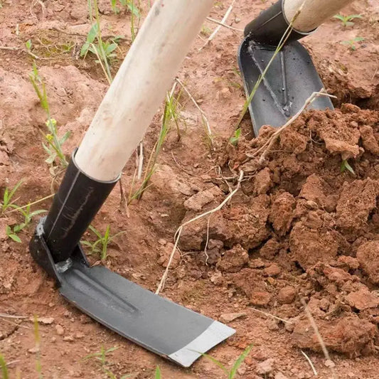 Durable Garden Hoe Household Outdoor Farming Tools Forging Weeding Hoe for Digging Soil Planting Vegetables Flowers from PriceLows™