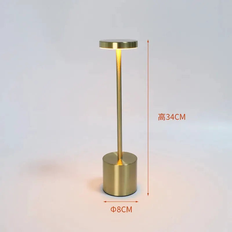 Classic Table Lamp USB Rechargeable Night Light Stepless Dimming Touch Desk Lamp 3 Colors Bedside Lamp Bar Hotel Decoration from PriceLows™