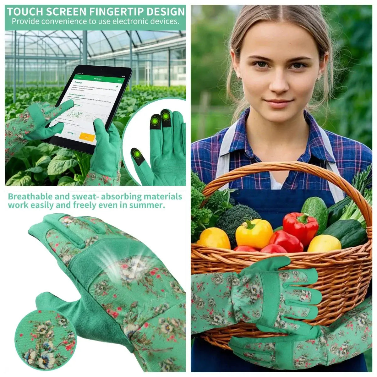 Gardening Gloves | Breathable | Puncture Resistant | Elbow Length