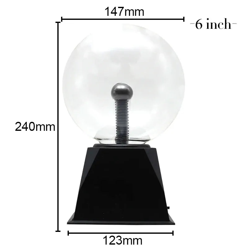 3/6/8 Inch Novelty Magic Crystal Plasma Ball Touch Lamp LED Atmosphere Night Light Kids Gift Birthday Christmas Plasma Lamp from PriceLows™