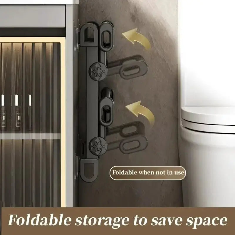 Bathroom Seamless Slip Simple Shoe Rack Wall-mounted bathroom Multifunctional storage rack Folding storage rack from PriceLows™