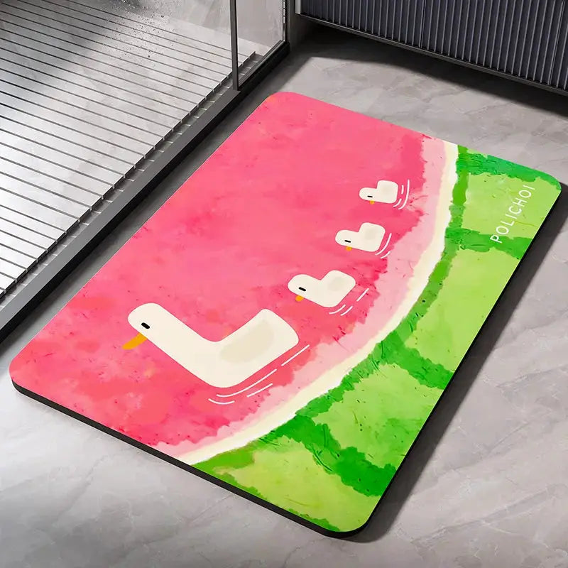 Diatomite Bath Mats Bathroom Absorbent Anti Slip Floor Mat Foot Carpet Quick Dry Shower Toilet Rug Doormat Washable from PriceLows™